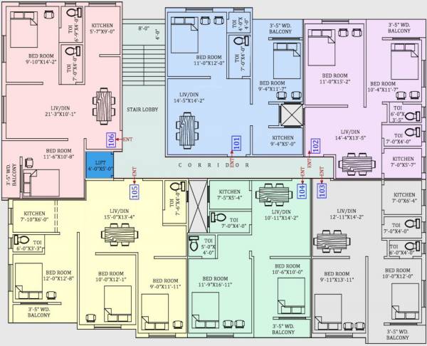  plaza Plaza Cluster Plan For 1st Floor