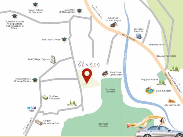  the-senses Location Plan