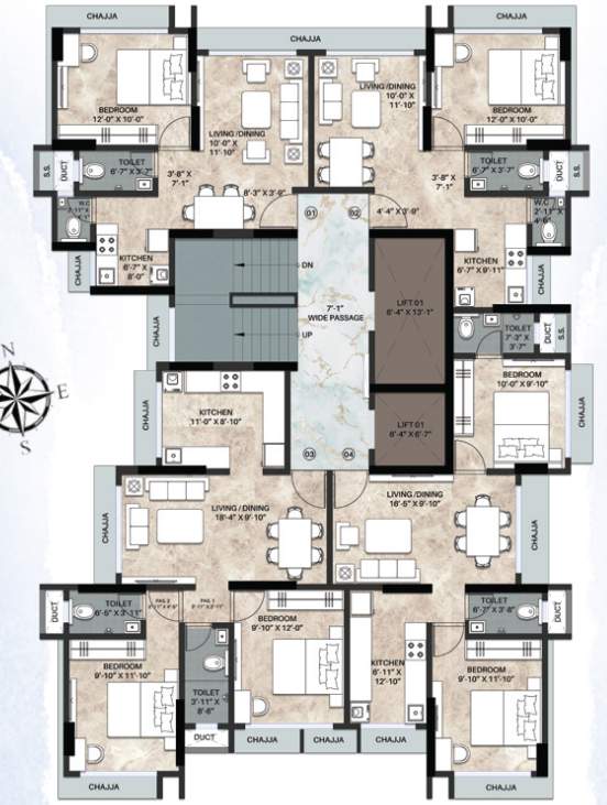  sea rock Rock CHS Ltd Cluster Plan
