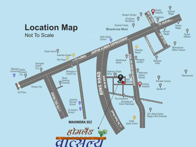 shree krishna homeland vatsalya Location Plan