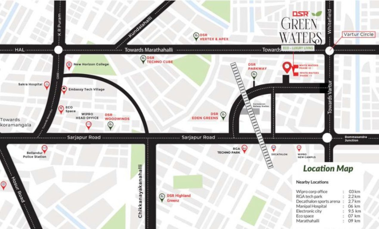  green waters Location Plan