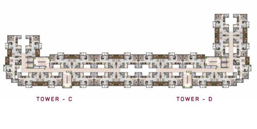  subhash-residency-wing-c-and-d Subhash Residency Wing C Cluster Plan For Typical Floor Plan
