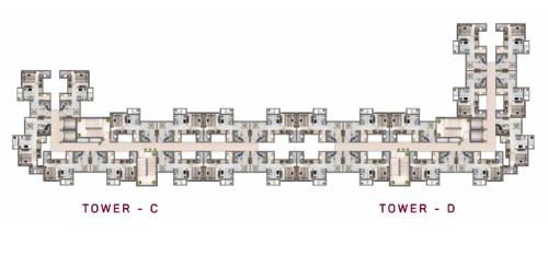 subhash-residency-wing-c-and-d Subhash Residency Wing C Cluster Plan For Typical Floor Plan