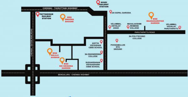  prashanthi-avenue Location Plan
