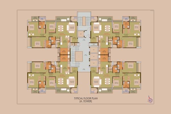  vanessa Wing A Cluster Plan for Typical  Floor