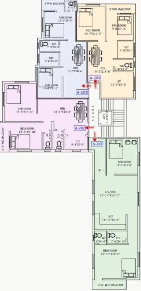  enclave Block A Cluster Plan For 1st Floor
