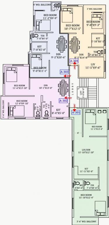  enclave Block A Cluster Plan For 2nd Floor