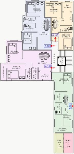  enclave Block A Cluster Plan For Ground Floor