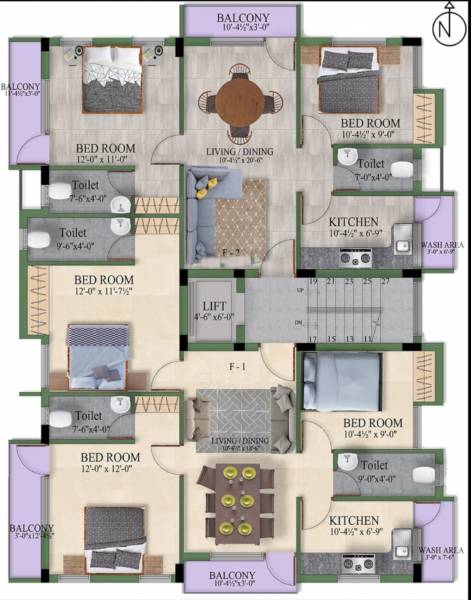  protos ARK Protos Cluster Plan from 1st to 3rd Floor