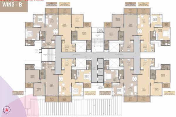  the-camelia-phase-1 Wing B Cluster Plan from 4th to 16th Floor