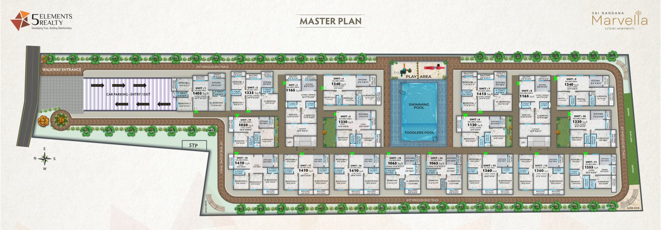  sai nandana marvella Nandana Marvella Cluster Plan