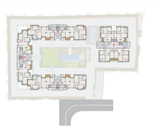  veritas Block A To D Cluster Plan from 2nd to 18th Floor