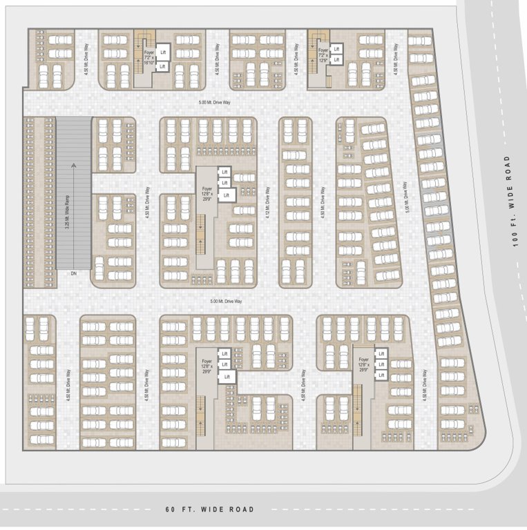  orbit Block A, B & C Cluster Plan For 1st Basement