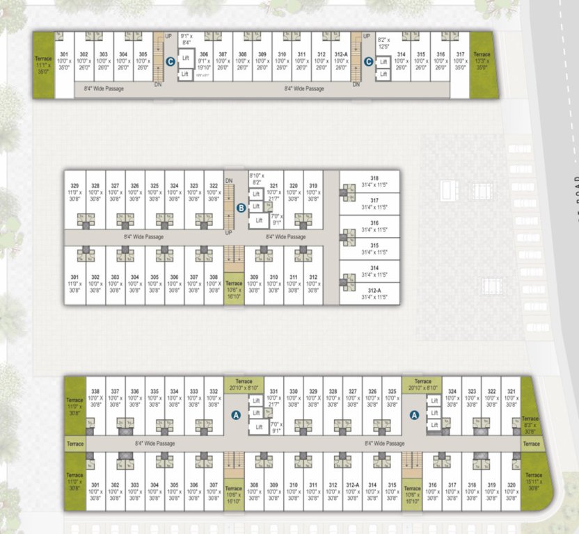 orbit Block A, B & C Cluster Plan For Office 3rd Floor