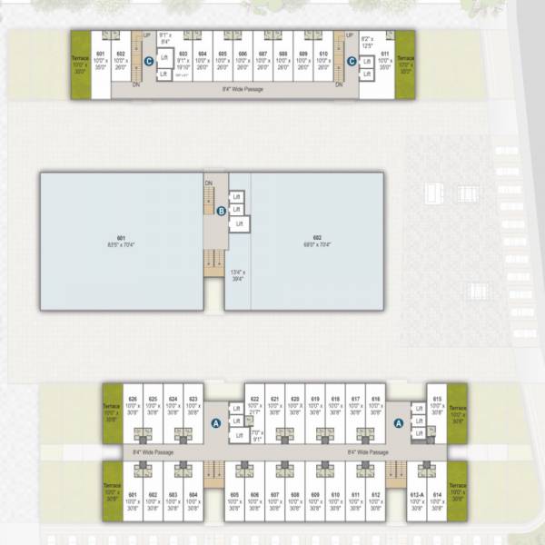 orbit Block A, B & C Cluster Plan For Office 6Th Floor