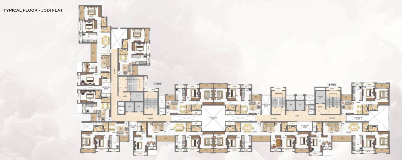  codename cloud city Building No 1 Cluster Plan