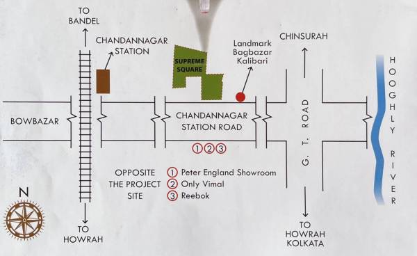  square Location Plan