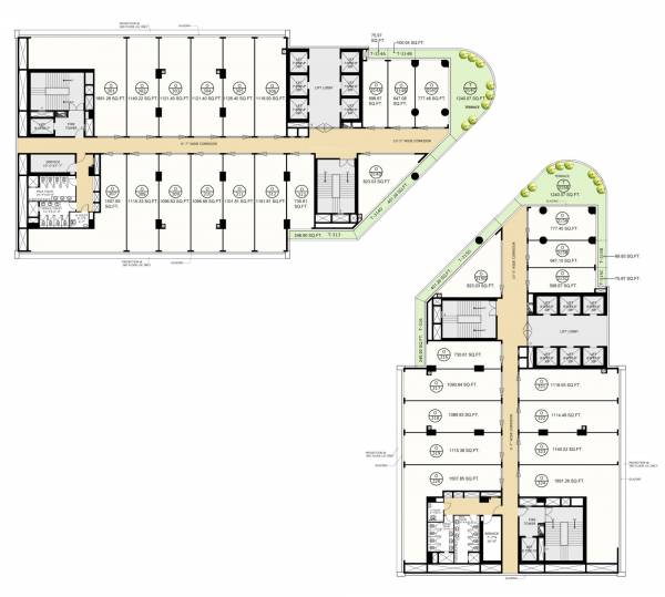  eon-block-a-and-block-e Block A Cluster Plan from 3rd, 4rth 5th Floor