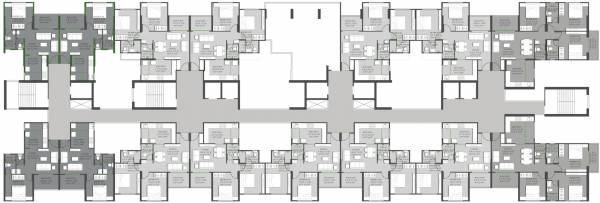  praangan A Wing Cluster Plan For Typical Floor Plan