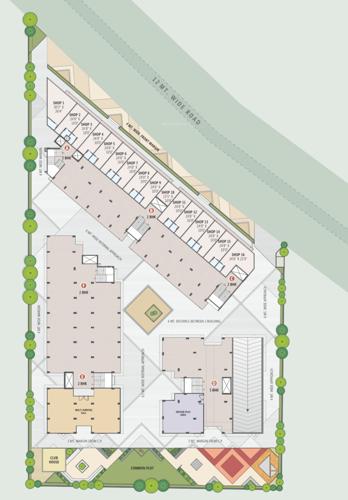  jay-visat-mangalya Block A,B,C,D,E AND F Cluster Plan For Ground Floor
