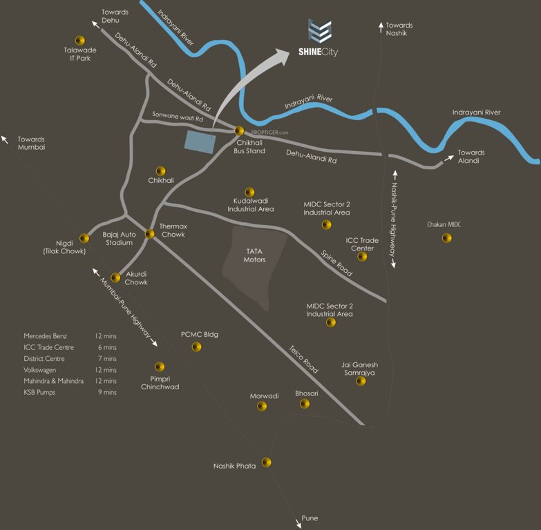  shine city phase iv Location Plan