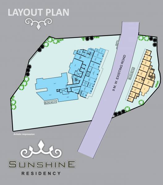  sunshine-residency Layout Plan