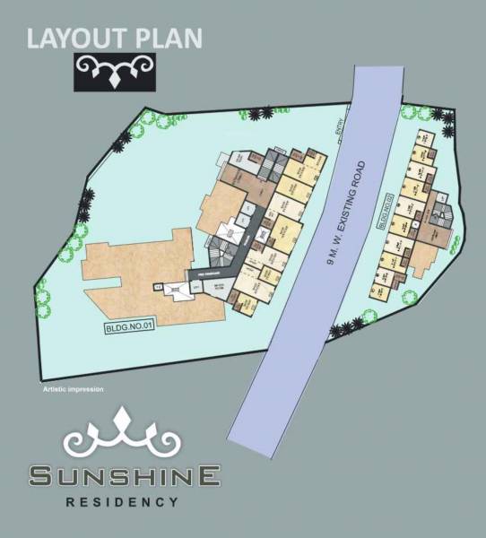  sunshine-residency Layout Plan
