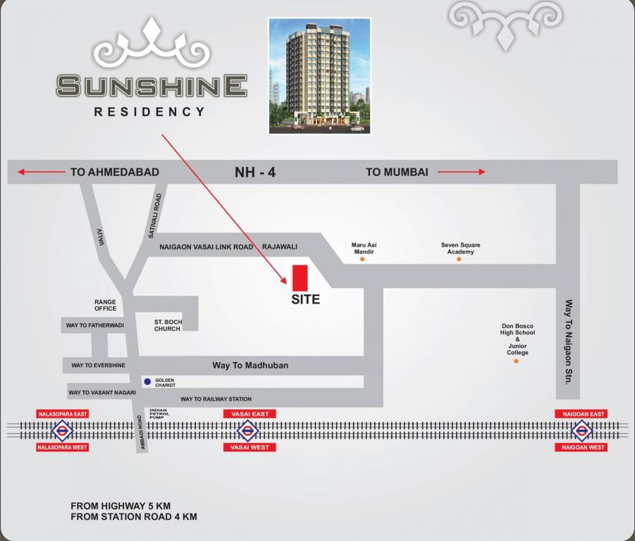  sunshine residency Location Plan