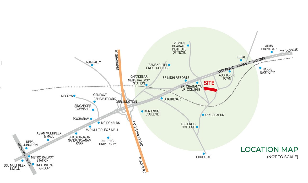  eco o2 zone villas  Location Plan