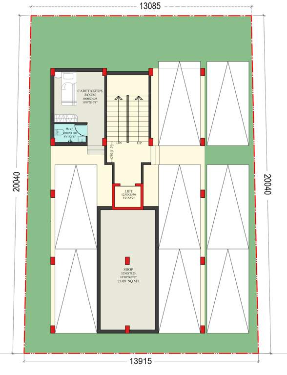  baghajatin memorial housing co operative society Baghajatin Memorial Housing Co Operative Society Cluster Plan for ground Floor