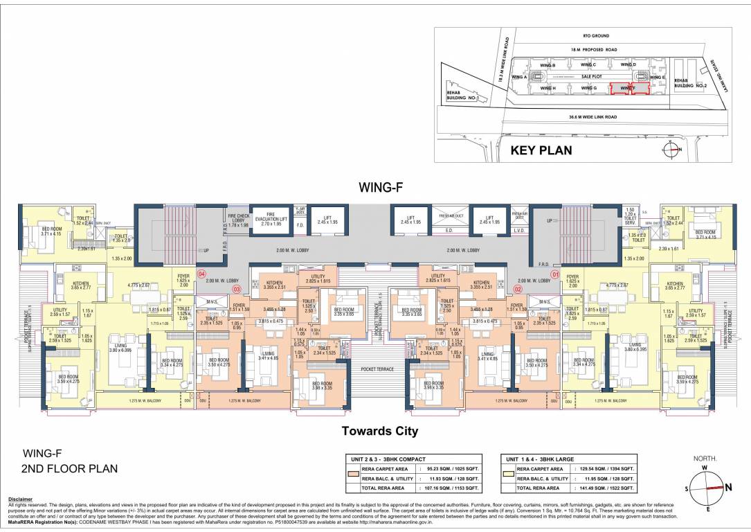  codename westbay Wing F 6 Cluster Plan