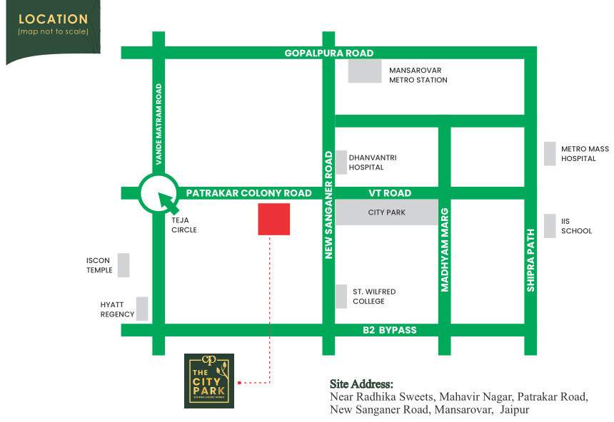  the city park Location Plan