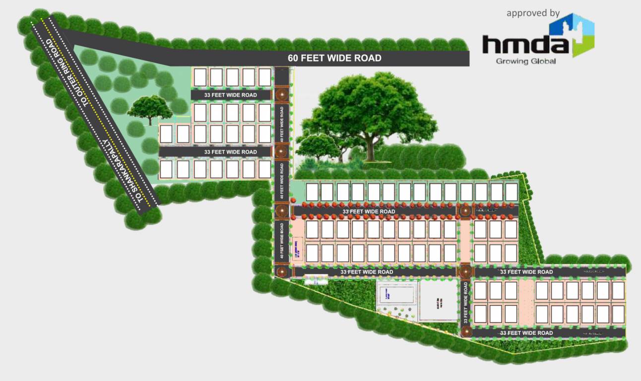  blue lotus villas Layout Plan
