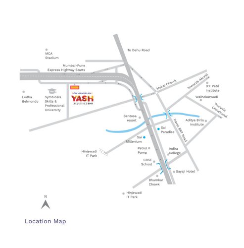  om-mangalam-yash Location Plan