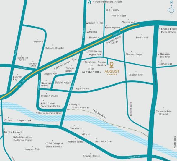  august-towers Location Plan