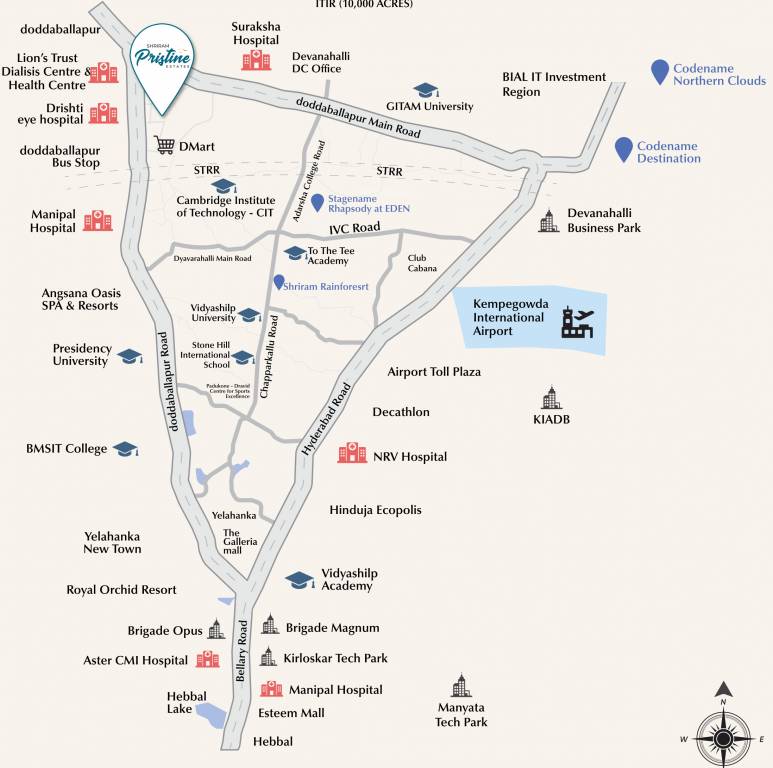  pristine estates Location Plan