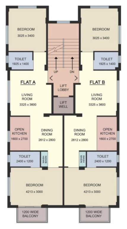  oudasi Oudasi Cluster Plan For Typical Floor