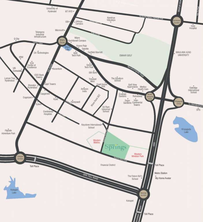  western springs Location Plan