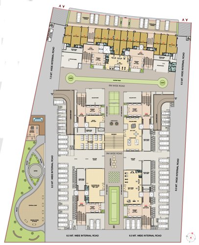  royal-5 Block A To J Cluster Plan for Ground Floor