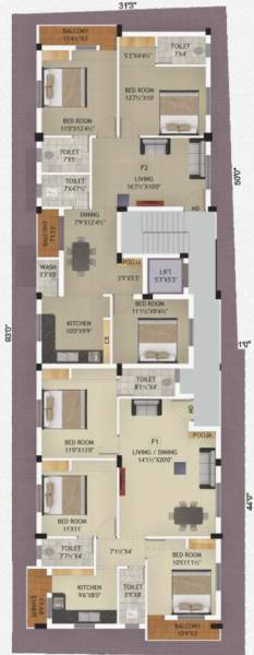  renga Renga Cluster Plan For 1st Floor