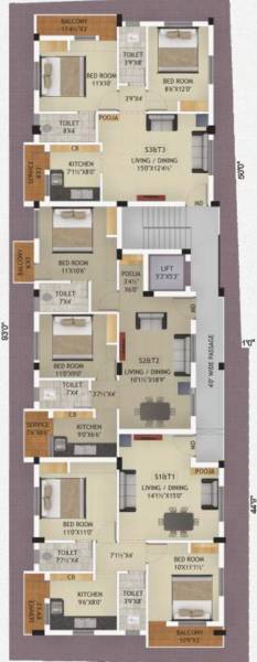  renga Renga Cluster Plan From 2nd To 3rd Floor