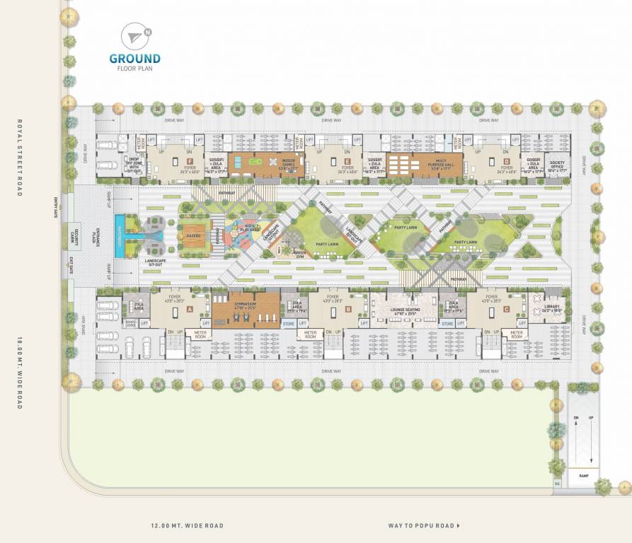  h7 Block A,B,C,D,E,F Ground Cluster Plan