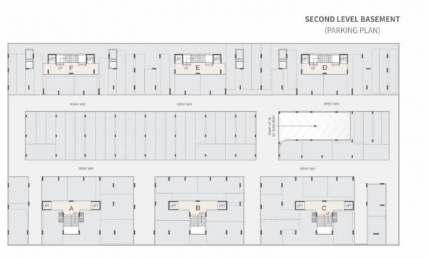  h7 Block A To F 2nd Basement Cluster Plan