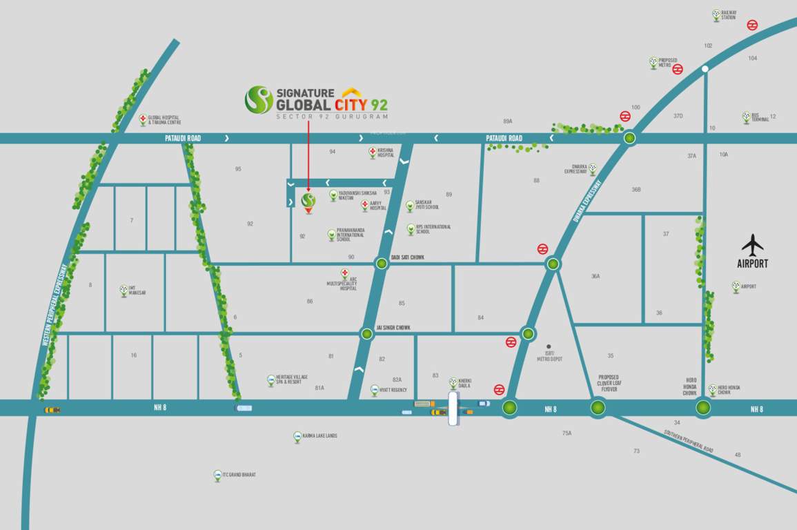  signature global city 92 Location Plan