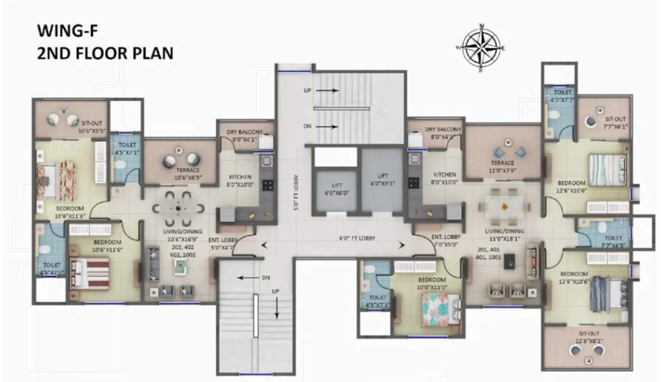  amar ornate ii Building F Cluster Plan for 2nd Floor