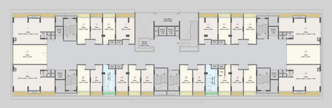  newton homes hadapsar near runwal seagull phase i Block B & C Cluster Plan for 1st Floor