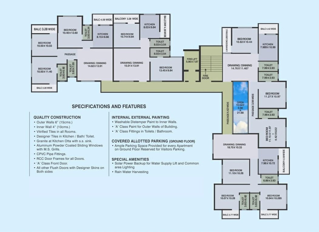  gokulpark ii Gokulpark II Cluster Plan Typical Floor