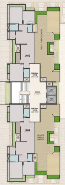  pratham-heights Pratham Heights Cluster Plan For 14th Floor