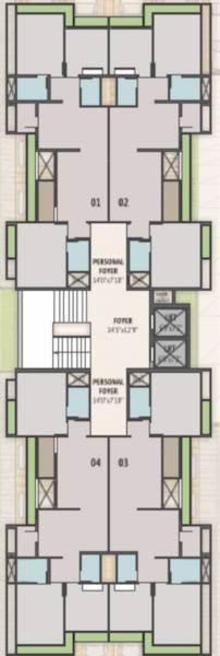  pratham-heights Pratham Heights Cluster Plan For Typical Floor Plan