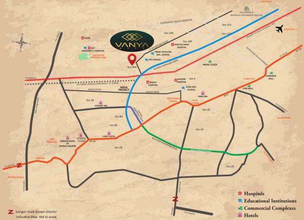  vanya-city-plots Location Plan